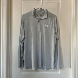 UA Light Grey 1/4 zip.